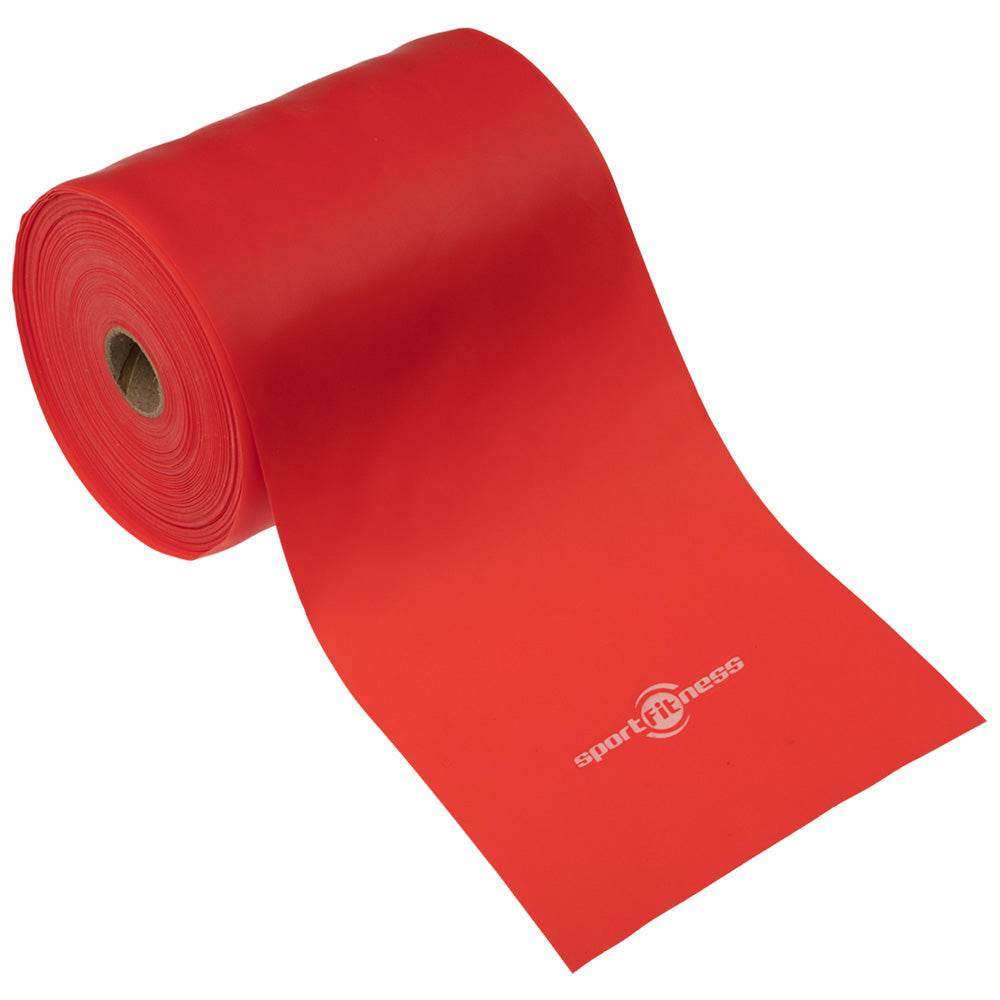 Banda Elástica Sport Fitness Tera Band Rollo 25000* 150* 0.45 MM Rojo