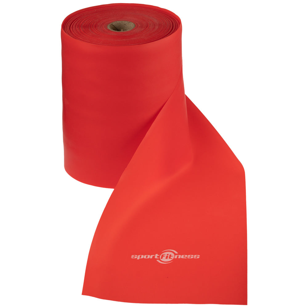 Banda Elástica Sport Fitness Tera Band Rollo 25000* 150* 0.45 MM Rojo