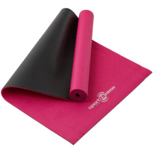 Mat de Yoga Sport Fitness Doble Faz Rosado
