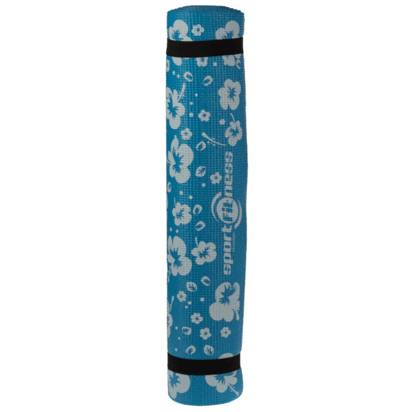 Mat de Yoga Sportfitness Grabada Azul