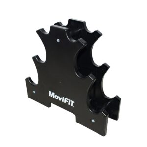 Soporte Plástico 3 Niveles Mancuernas Vinilo MoviFit HY6085