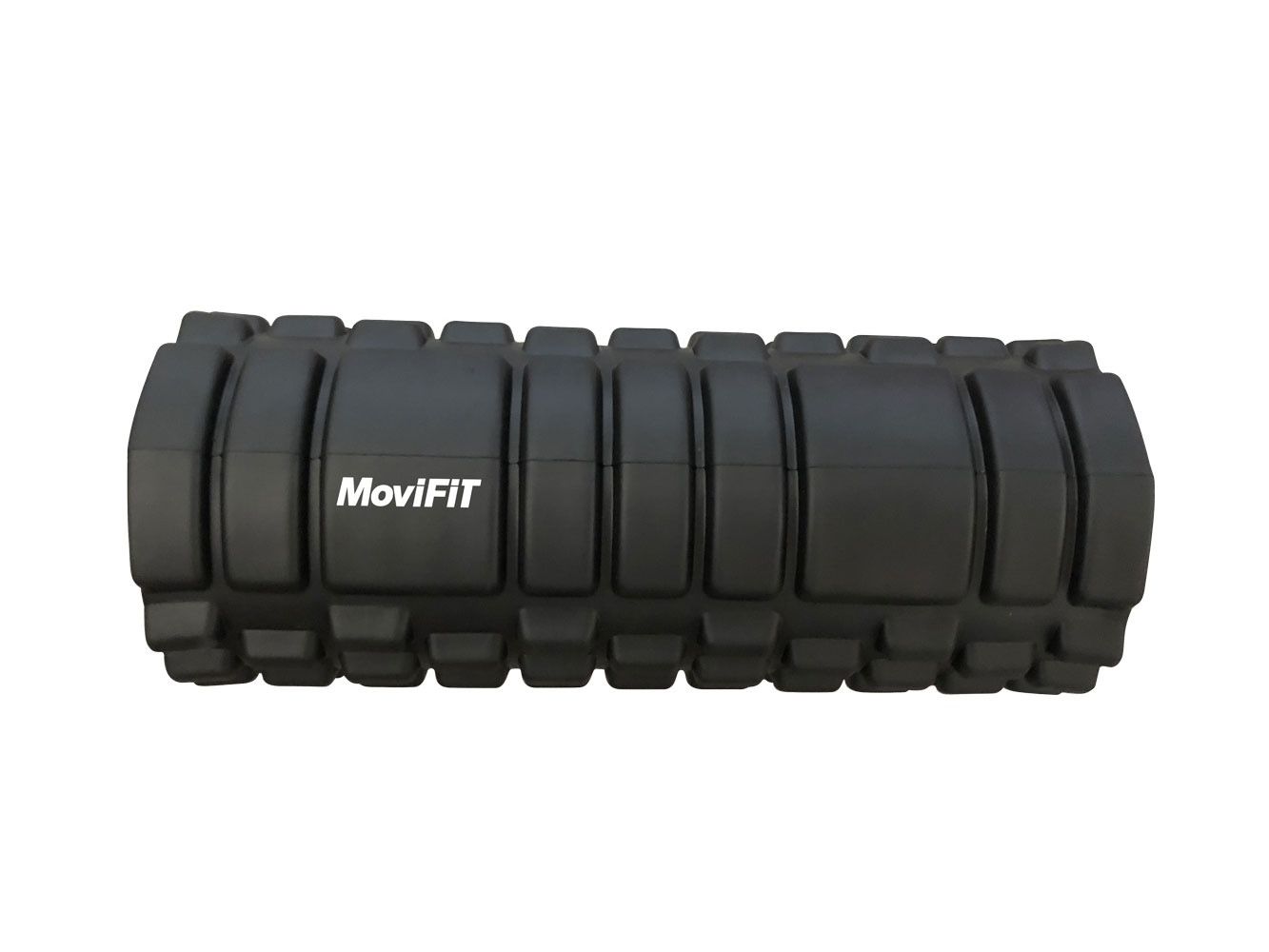 Rodillo de Masaje MoviFit Negro Grabado Profundo