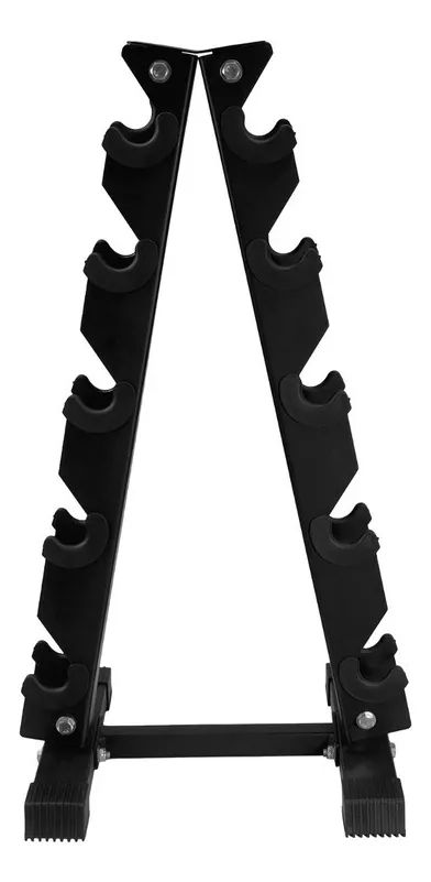 Estante Movifit MS-325 Rack Piramidal para 6 Pares de Mancuernas Hexagonales - Imagen 3