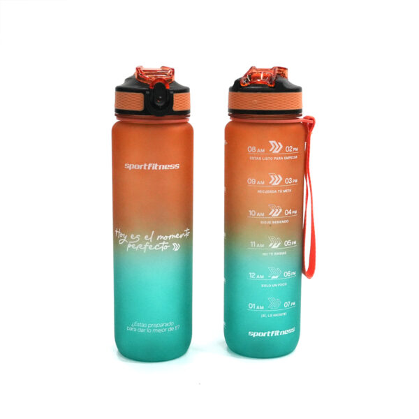 Termo deportivo 1 Lt Azul Naranja