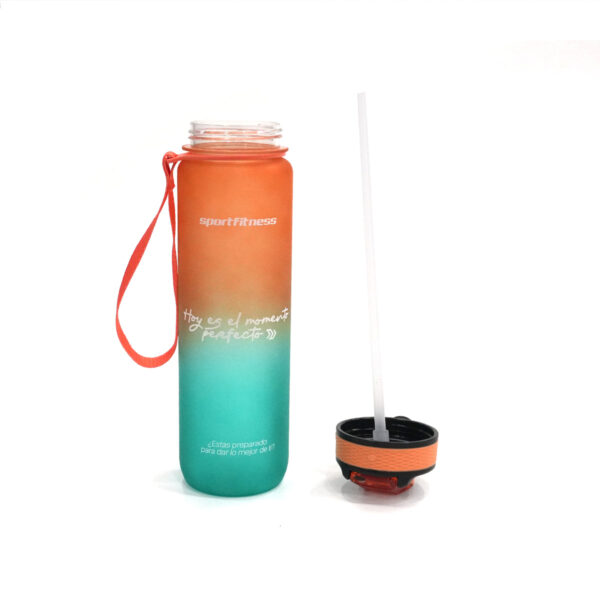 Termo deportivo 1 Lt Azul Naranja