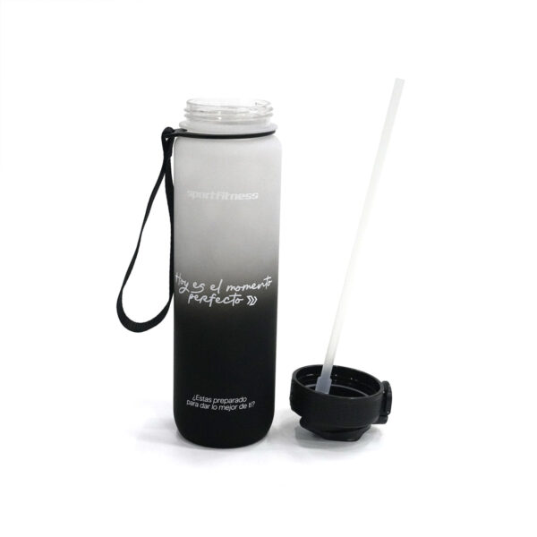 Termo deportivo (1 lt) Negro/blanco
