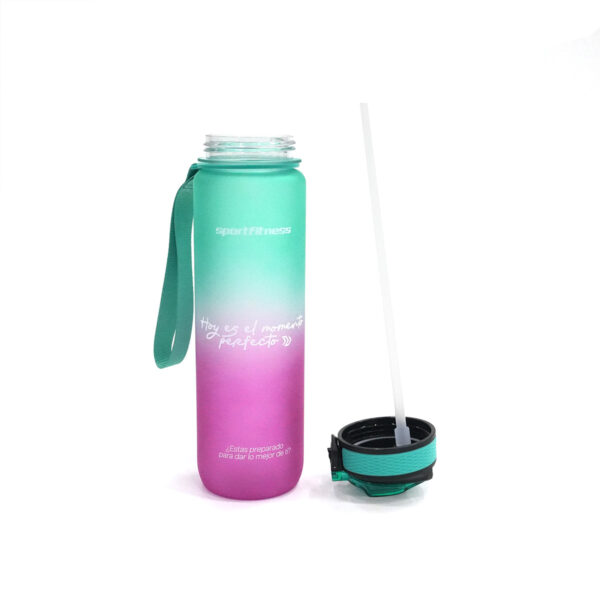 Termo Deportivo Bicolor Fucsia/Verde 1 Litro