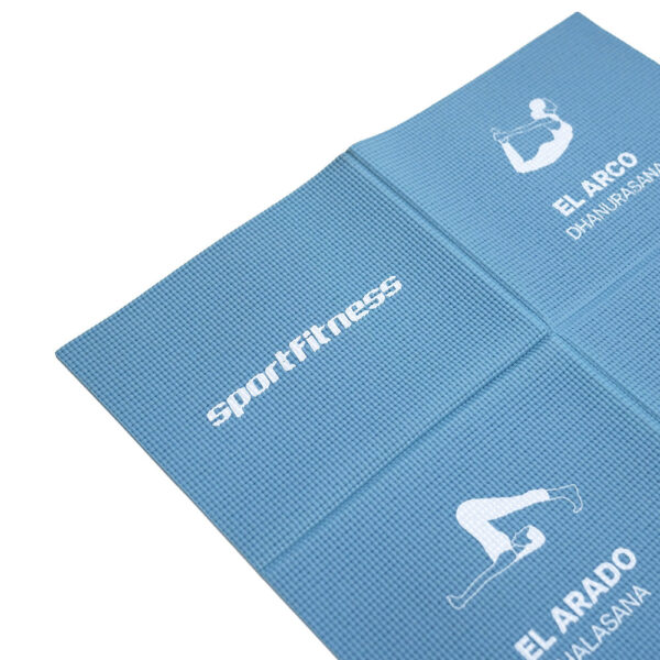 Colchoneta Yoga Plegable Azul Claro