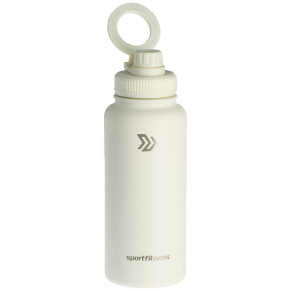 Termo Metálico con soporte Para Celular 32oz Blanco