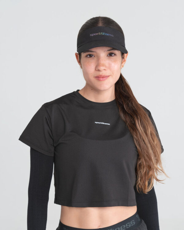 Visera Sport Fitness Care Deportiva Negra