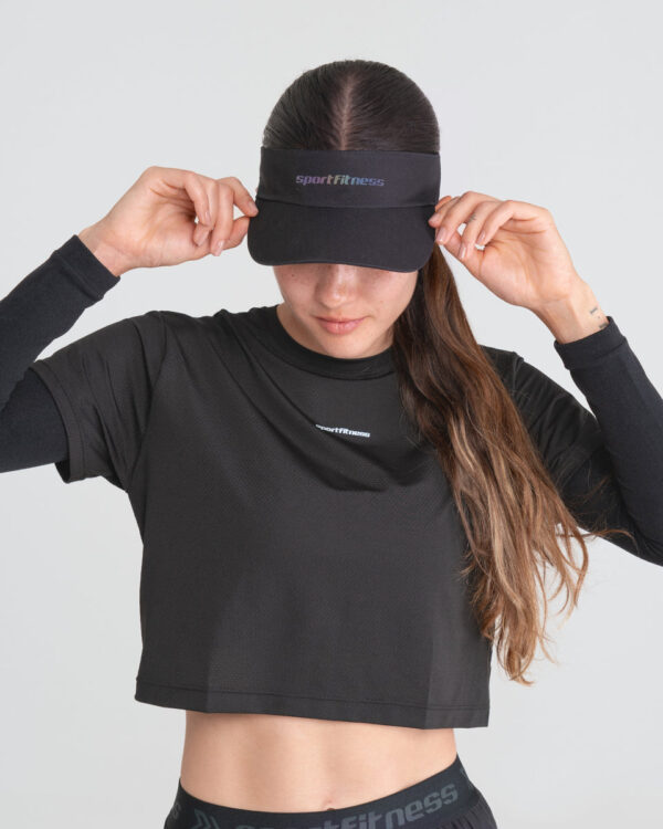 Visera Sport Fitness Care Deportiva Negra