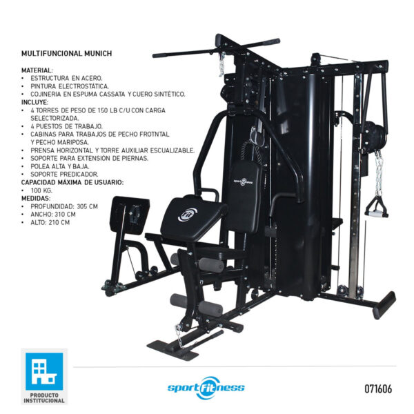 Multigimnasio SportFitness Multifuncional
