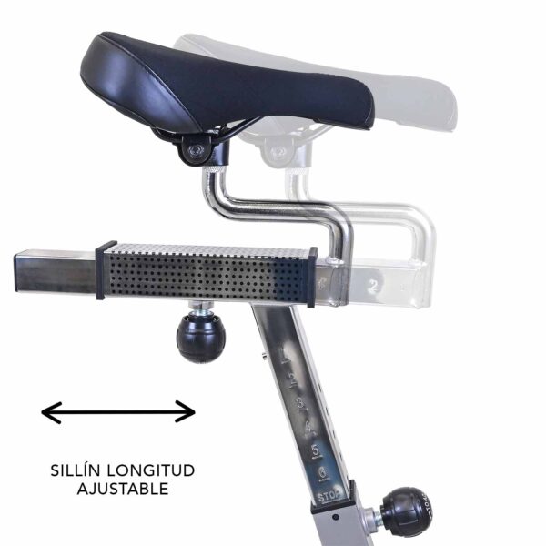 Bicicleta Spinning Evolution Speedy1 Gris - Imagen 8