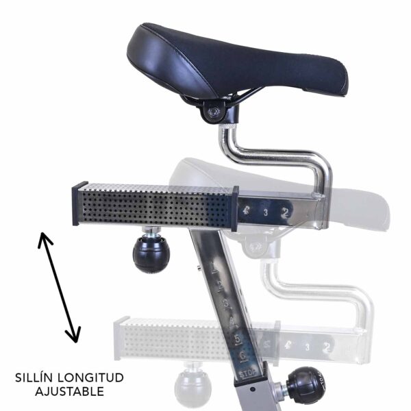 Bicicleta Spinning Evolution Speedy1 Gris - Imagen 7