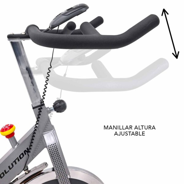 Bicicleta Spinning Evolution Speedy1 Gris - Imagen 5