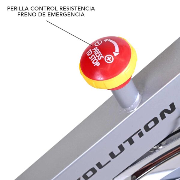 Bicicleta Spinning Evolution Speedy1 Gris - Imagen 4