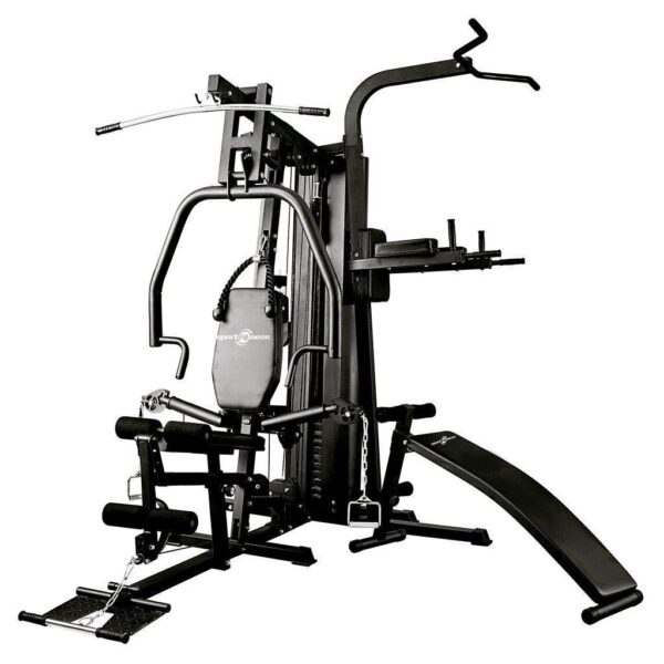 Gimnasio Multifuncional Sportfitness 150 LB con Soporte de Dominadas y Fondos