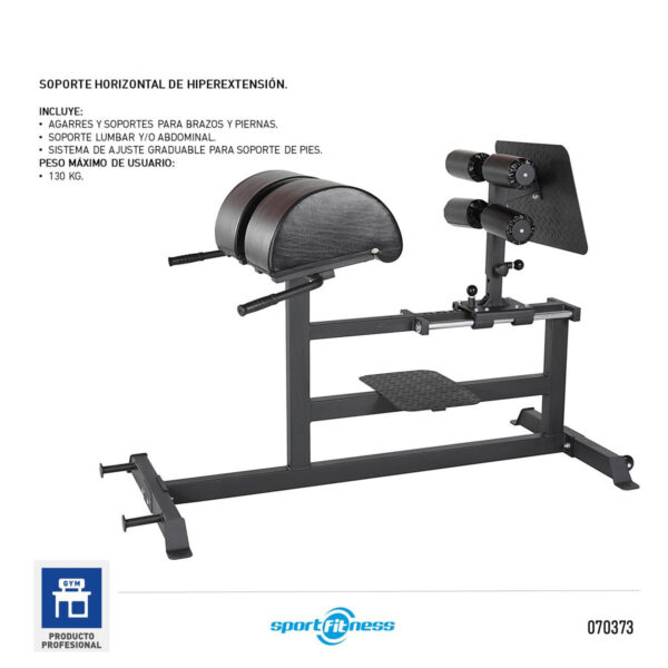 Máquina de Entrenamiento Sportfitness Soporte de Hiperextensión Horizontal