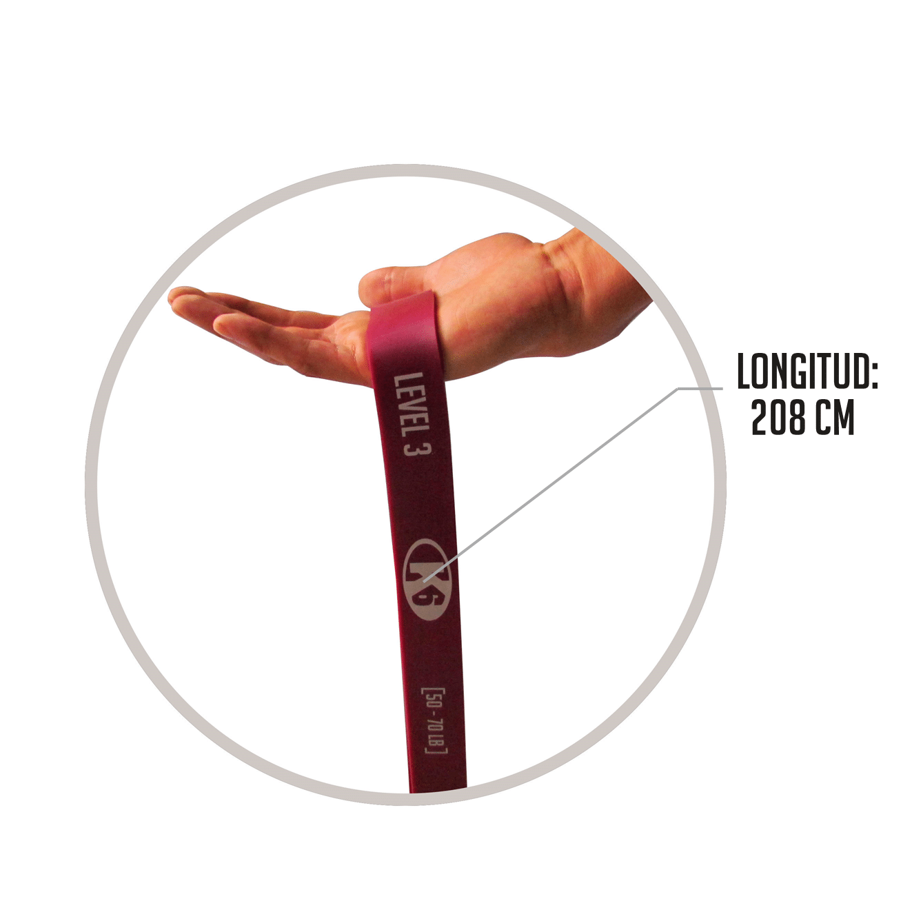 Banda de Poder y Resistencia K6 Cerrada - Imagen 4