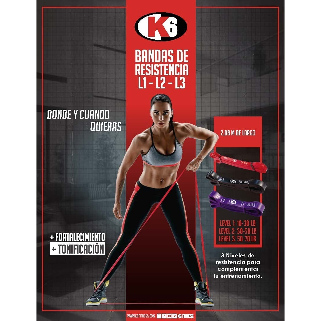 Banda de Poder y Resistencia K6 Cerrada - Imagen 9