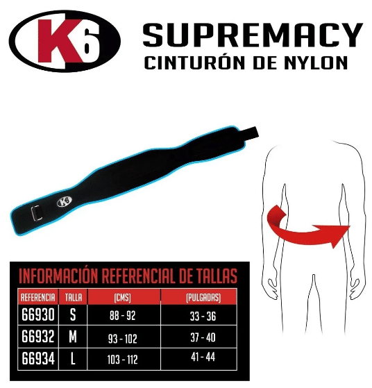 Cinturón para Levantar Pesas K6 Supremacy Rosado - Imagen 6