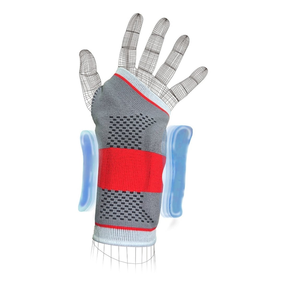 Muñequera k6 de Tela con Gel para Atletas - Imagen 5