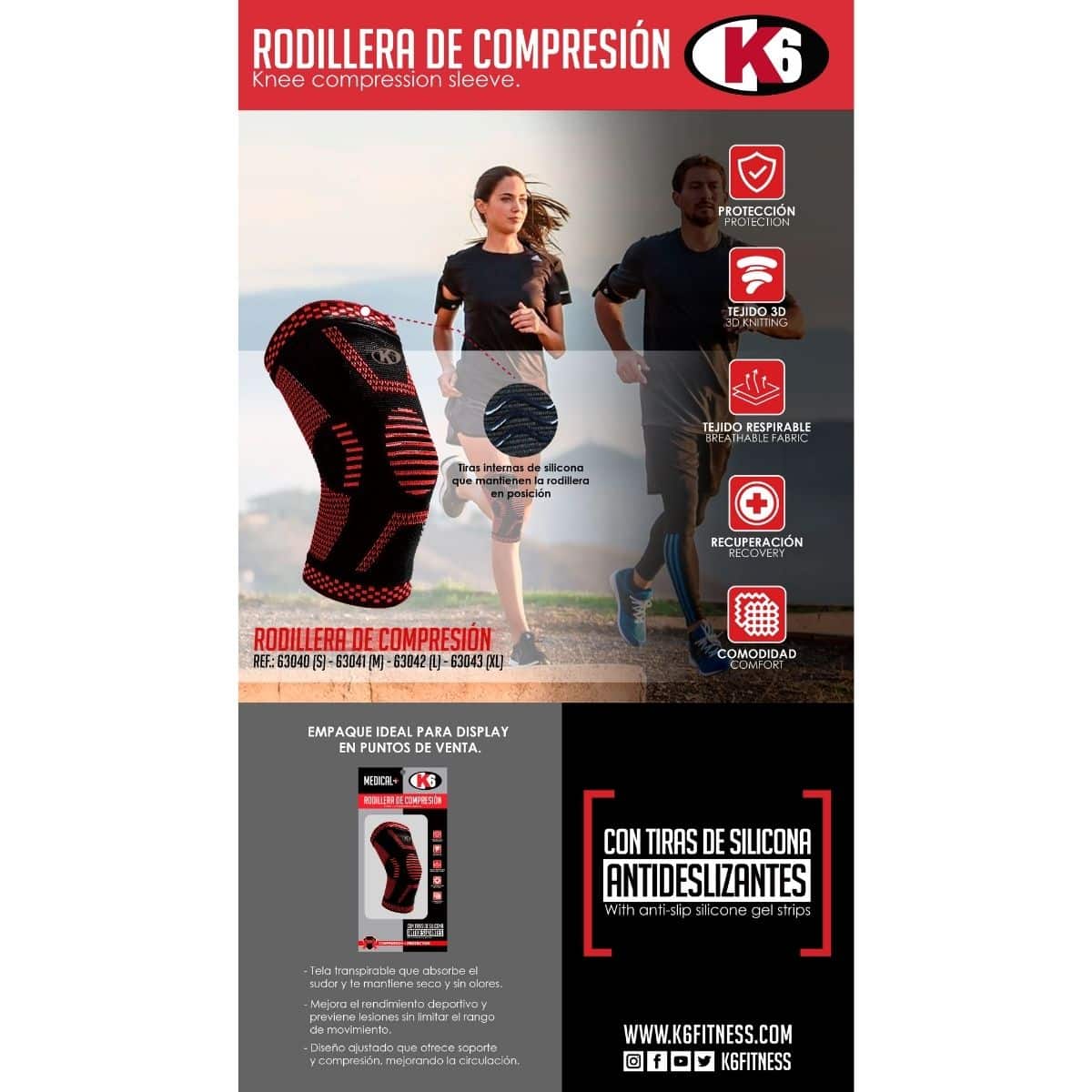 Rodillera Crosstraining k6 - Imagen 6