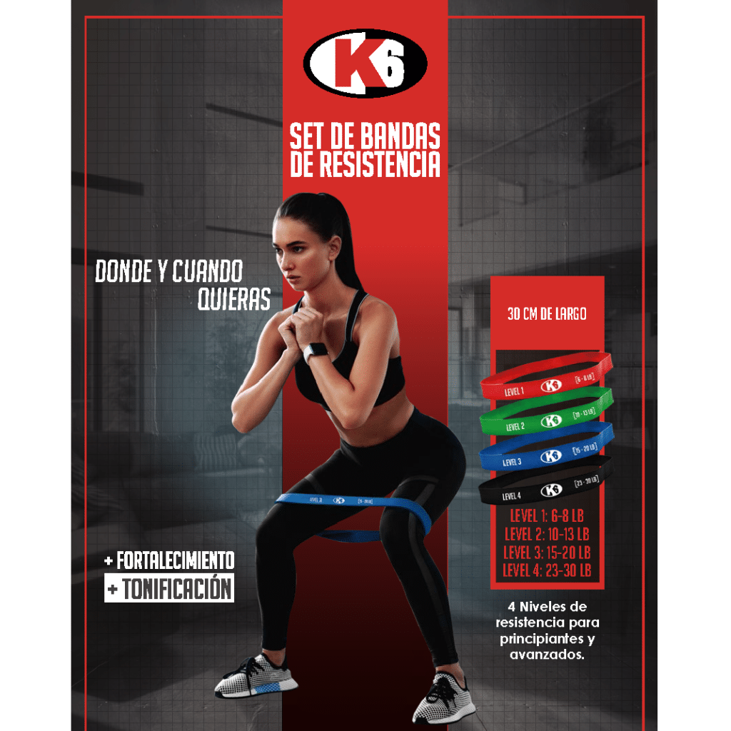 Set de Bandas de Resistencia k6 - Imagen 8