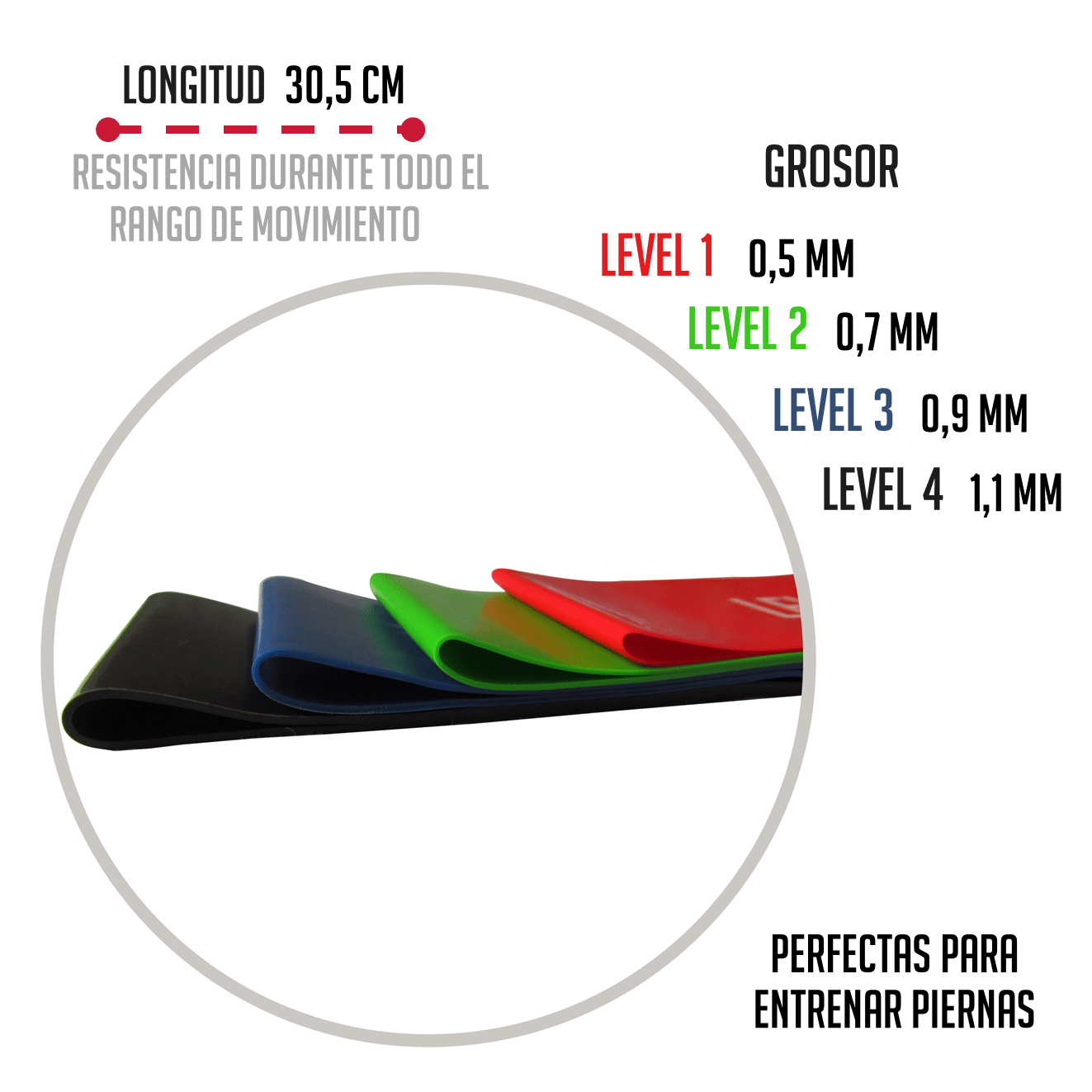 Set de Bandas de Resistencia k6 - Imagen 3