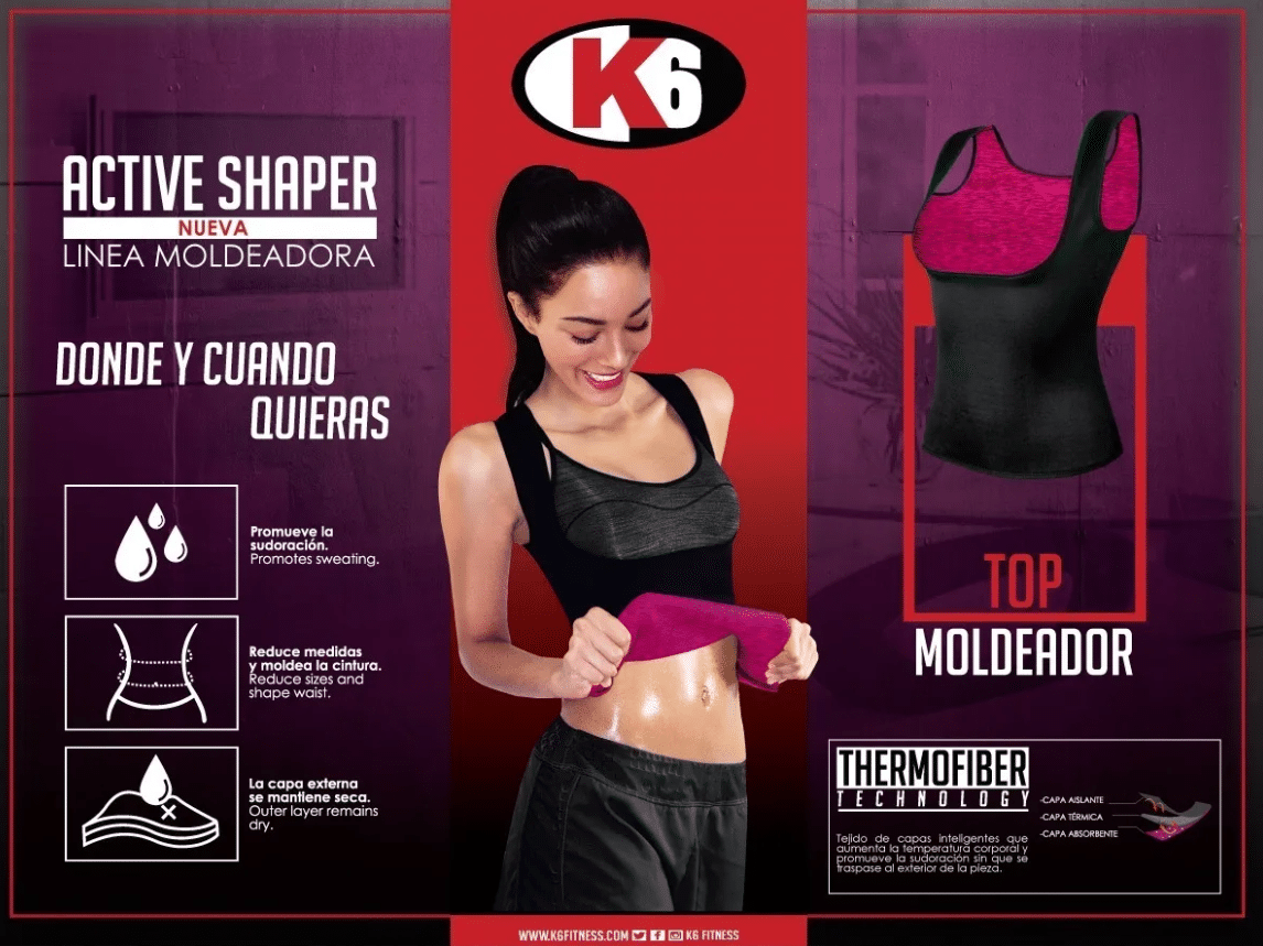 Top Moldeador K6 Active Shaper de Neopreno - Imagen 3