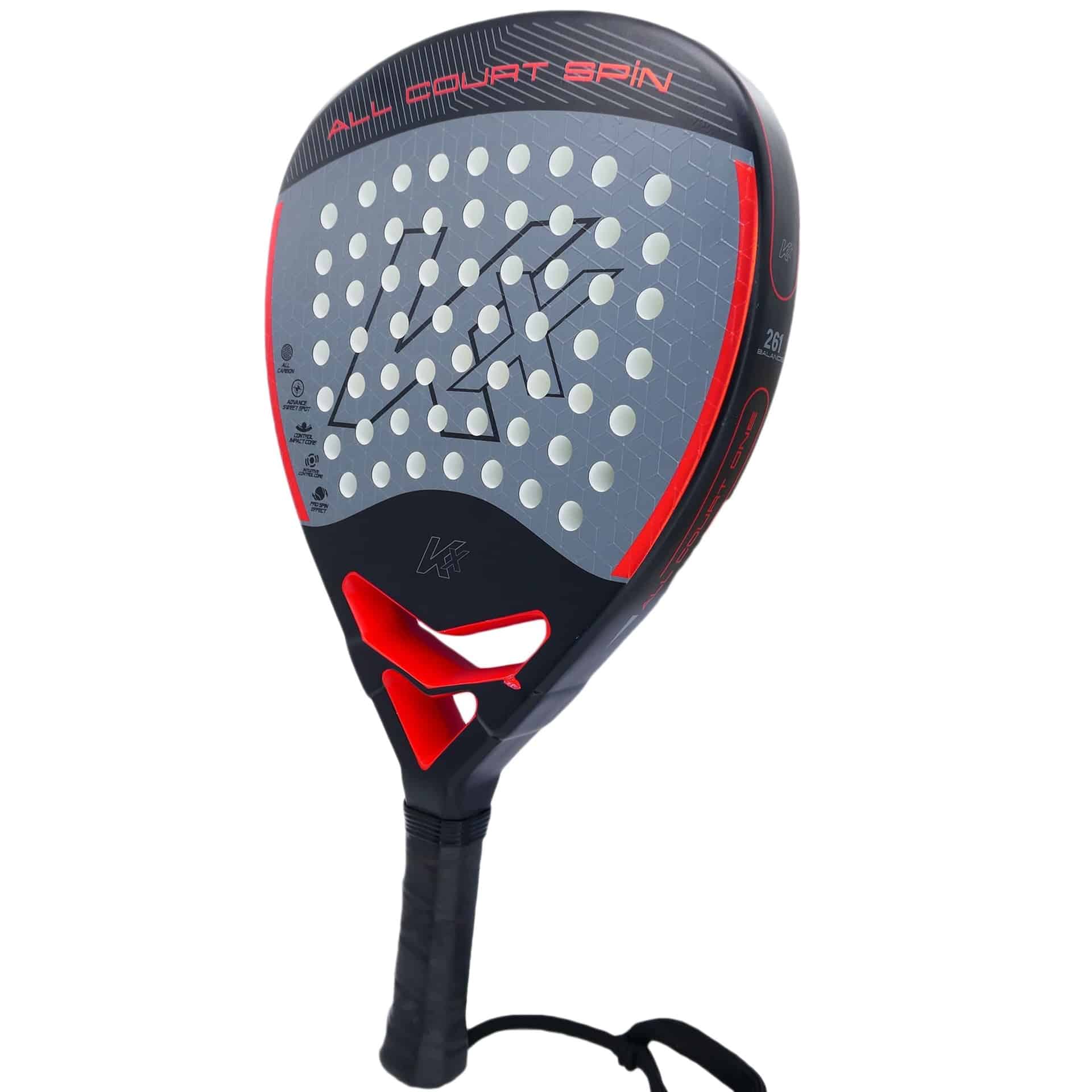 Pala de Padel K6 Carbon All-Court Spin KX - Imagen 4