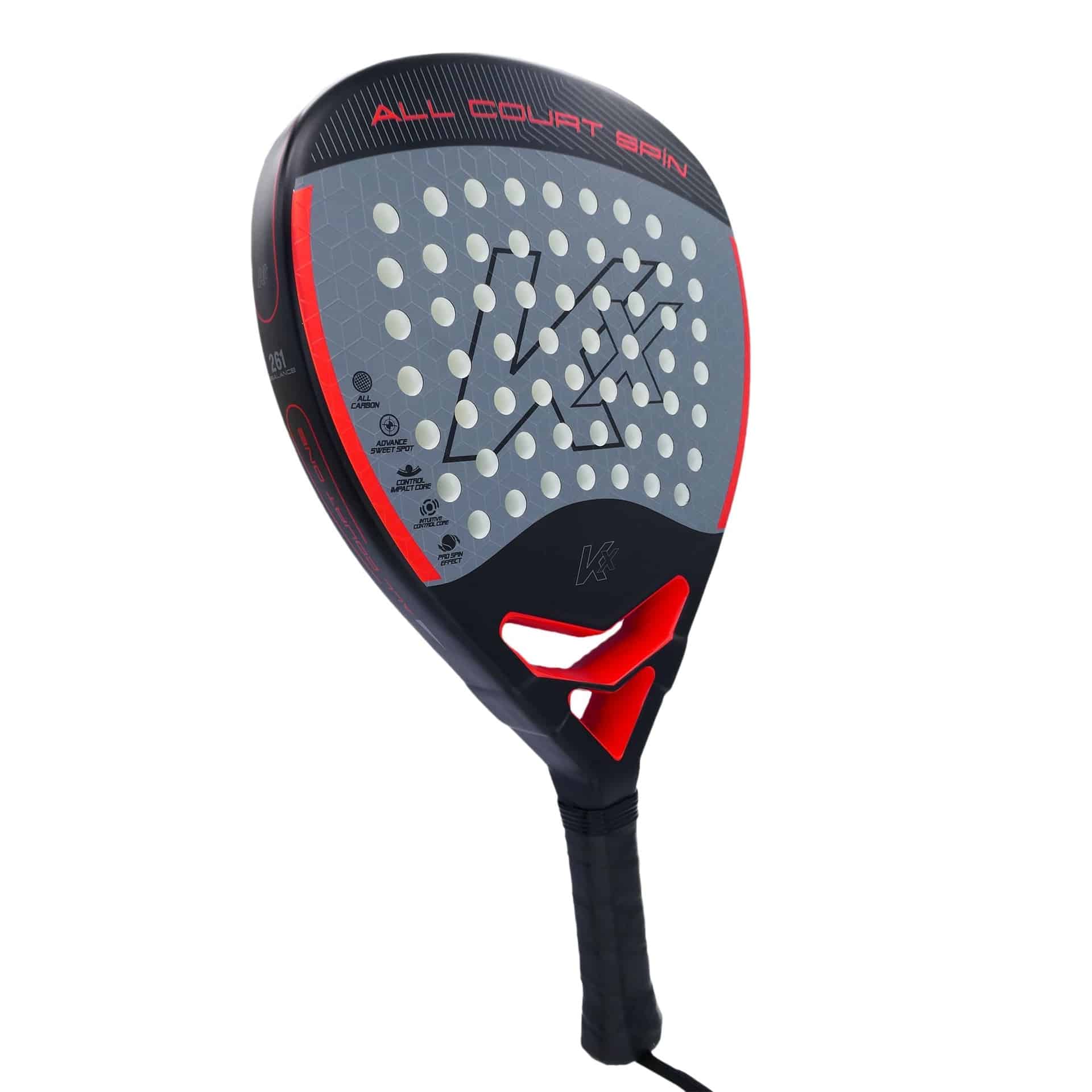 Pala de Padel K6 Carbon All-Court Spin KX - Imagen 2