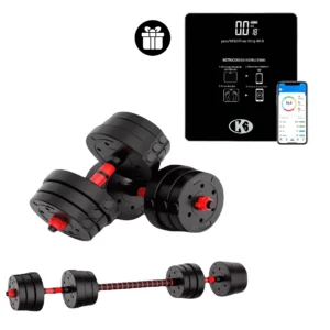 Kit de Entrenamiento Mancuernas + Báscula k6