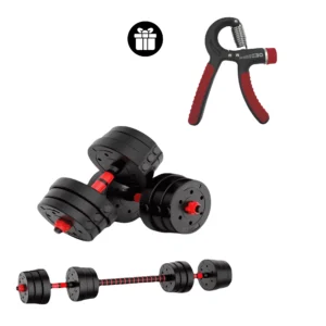 Kit Set Mancuernas Ajustables Ejercitador Antebrazo 20kg K6